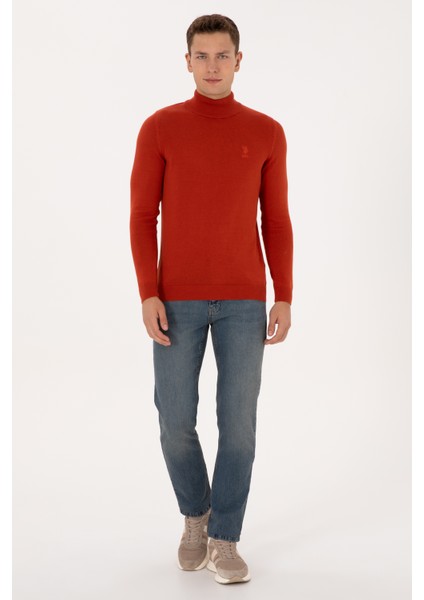 Erkek Kiremit Kazak /triko 50307783-VR031 fırsatları