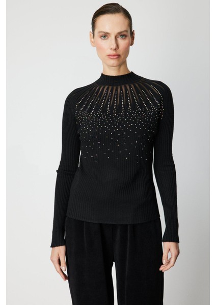 60388 Onteks Kazak Önü Taşlı Dik Yaka