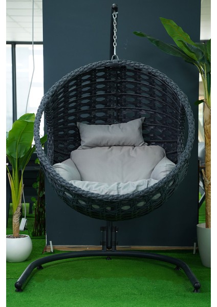 Rattan Bahçe ve Balkon Salıncağı Ø107CM 140 kg Taşıma Kapasiteli fiyatları