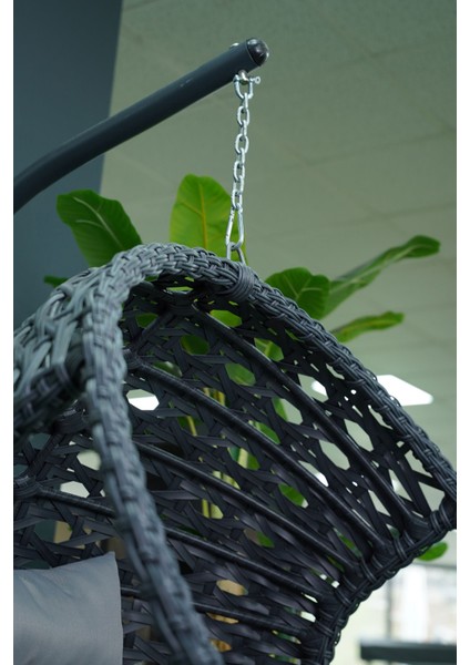 Rattan Bahçe ve Balkon Salıncağı Ø107CM 140 kg Taşıma Kapasiteli indirimleri