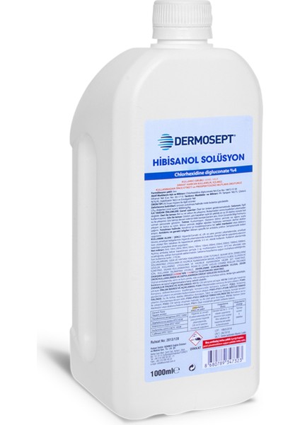 Hibisanol Solüsyon Klorheksidin (Chlorhexidine %4) 1000 ml fiyatları