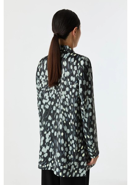 Desenli Saten Ceket modelleri