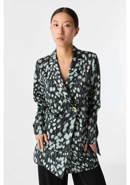 Desenli Saten Ceket fırsatları