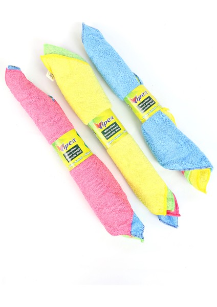 2 Adet Dürüm 4'lü Endüstriyel Mikrofiber Temizlik Bezi modelleri