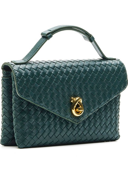 Lock Koyu Yeşil Hakiki Deri Kadın Çanta fiyatları