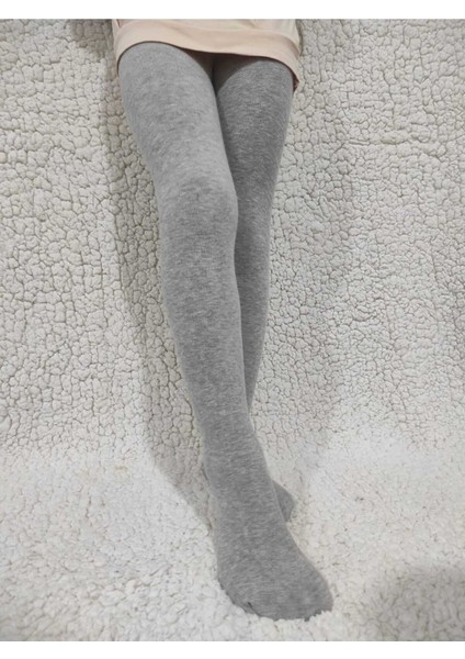 Gri Kız Çocuk Pamuklu Cotton Kalın Külotlu Çorap modelleri