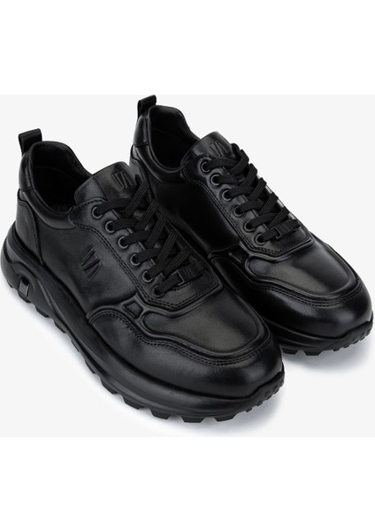 Erkek Hakiki Deri Siyah Sneakers & Spor Ayakkabı 298 3236-30219 Erk Ayk SK25-26 Sıyah fiyatları