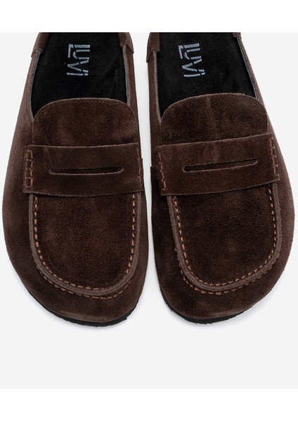 Prıva Kahverengi Süet Hakiki Deri Kadın Terlik fiyatları