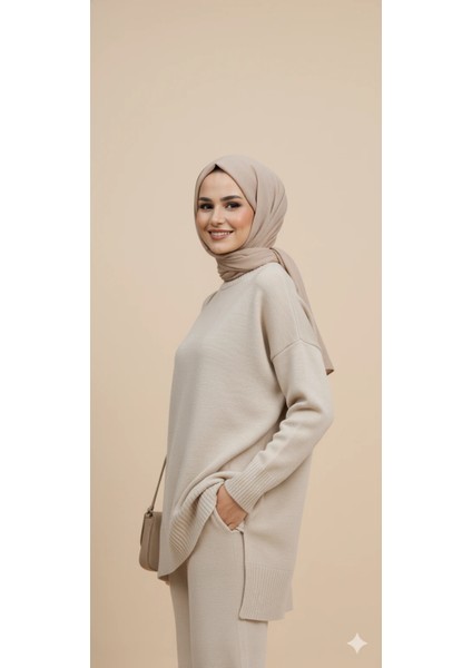 Triko Tunik Pantolon Tesettür Takım modelleri