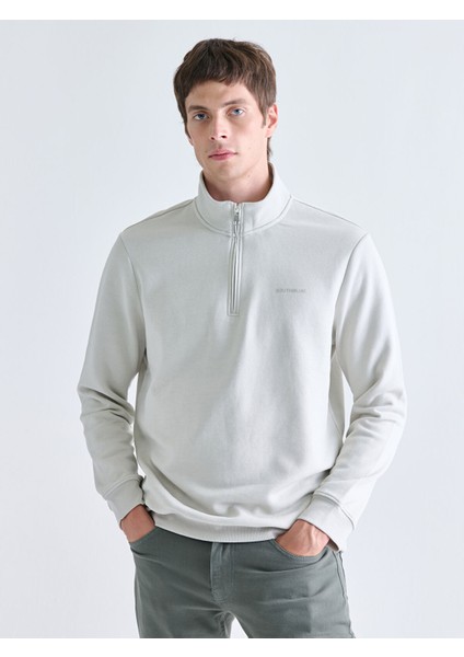 Yeni Sezon Dik Yaka Erkek Sweatshirt