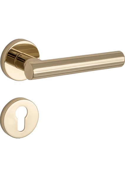 Isıs Rozetli Kapı Kolu Gold Renk Yale ( Dış Kapı Rozetli) fiyatları