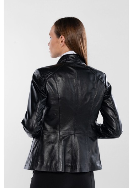 Kadın Hakiki Deri Siyah Deri Mont 415 BKD-2772 Byn Dr Mont SK25/26 Sıyah Dr modelleri