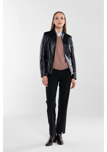 Kadın Hakiki Deri Siyah Deri Mont 415 BKD-2772 Byn Dr Mont SK25/26 Sıyah Dr indirimleri