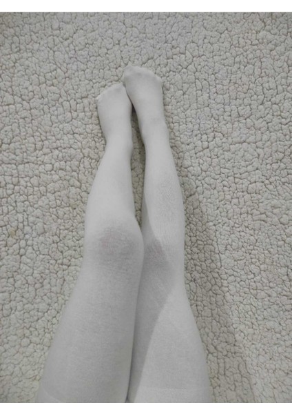 Beyaz Kız Çocuk Pamuklu Cotton Kalın Külotlu Çorap modelleri