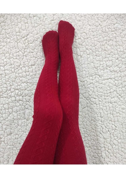 Triko Kumaş Karina Kız Çocuk Kırmızı Külotlu Çorap modelleri