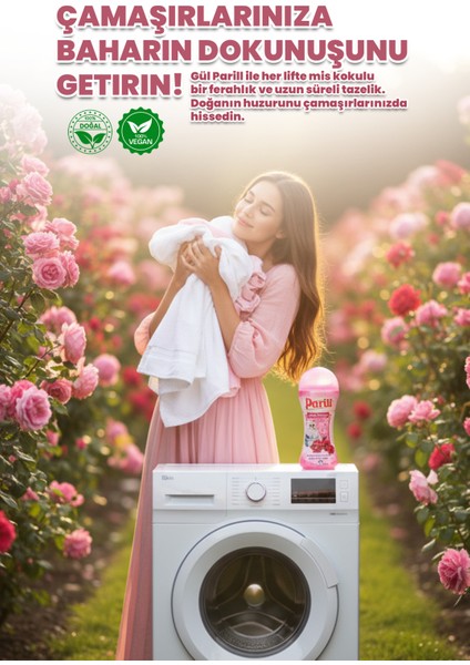 Organik Vegan Granül Rose Yumuşatıcı – Rose Blossom Kokulu, 200G Yerli Üretim, 20 Yıkama fırsatları