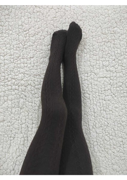 Triko Kumaş Karina Kız Çocuk Kestane Külotlu Çorap fiyatları