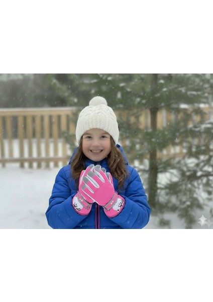 Kitti 421-12 4-7 Yaş Kar Kayak Eldiveni