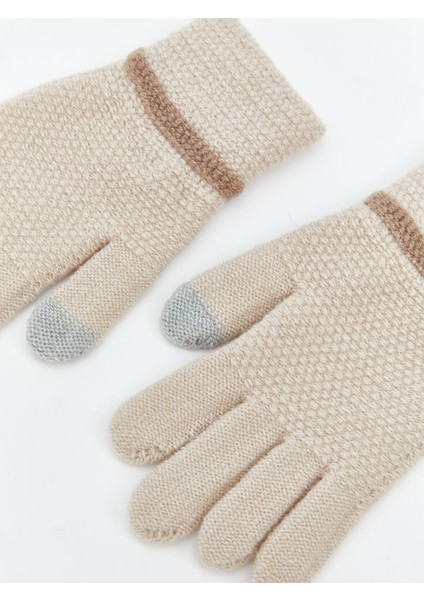 Yeni Sezon Nakışlı Triko Kadın Eldiven modelleri