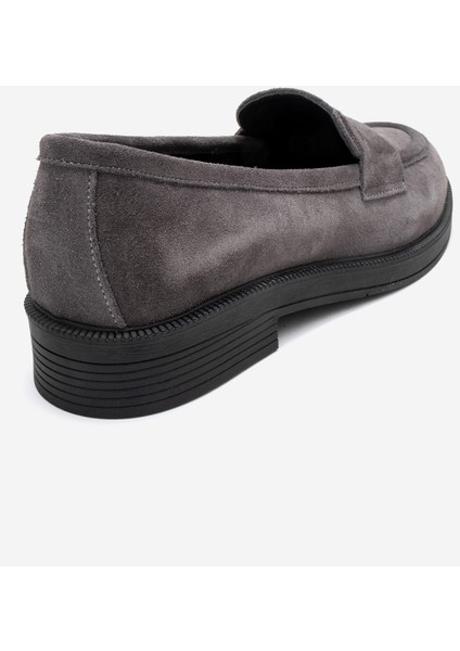 Pline Füme Süet Hakiki Deri Kadın Loafer Ayakkabı indirimleri