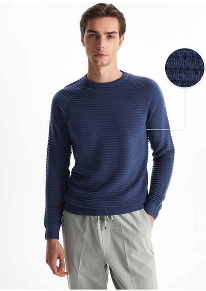 Yeni Sezon Bisiklet Yaka Erkek Triko Kazak