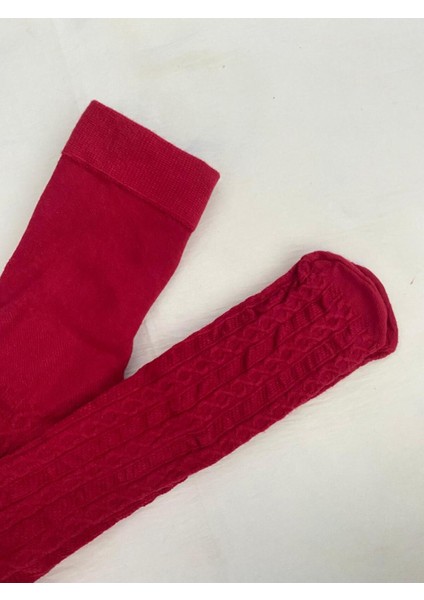 Kırmızı Rengi Kız Çocuk Pamuklu Desenli Karina 180 Den Külotlu Çorap ( Kids Kilotlu Çorap ) fiyatları
