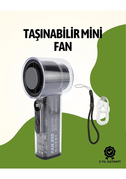 Sessiz Çalışan Taşınabilir Fan | Dijital Göstergeli | 100 Kademeli Hız Ayarı