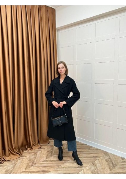 5508 Stilife Geniş Yakalı Kaban