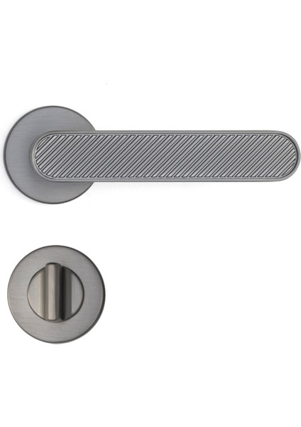 Mua Rozetli Kapı Kolu Füme Renk Wc Mandallı Rozet