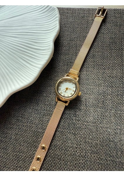 Retro Minimal Hasır Kordon Vintage Kadın Kol Saati indirimleri