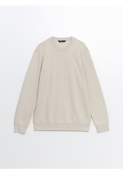 Yeni Sezon Bisiklet Yaka Uzun Kollu Erkek Kalın Sweatshirt indirimleri