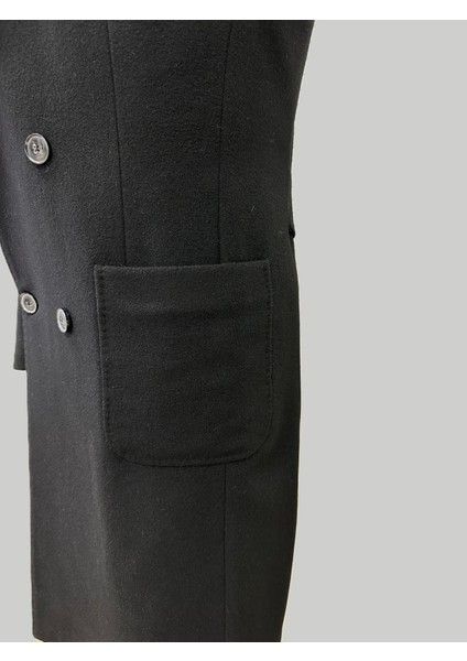 Siyah Kruvaze Kışlık Erkek Kaban fırsatları