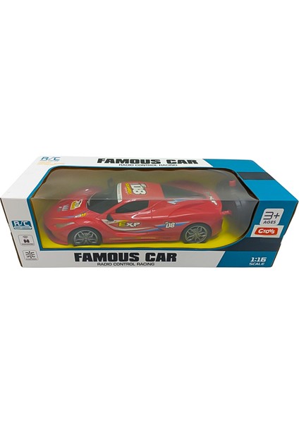 Uzaktan Kumandalı 1:16 Spor Araba Kırmızı 89943A