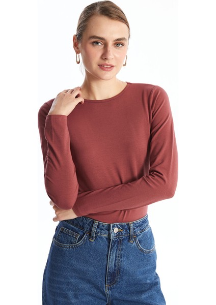 Yeni Sezon Bisiklet Yaka Kadın Body