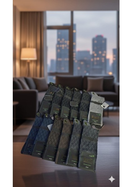 ; Erkek Bamboo Çorap ; 41-44; Asorti 12'li Kutu fiyatları