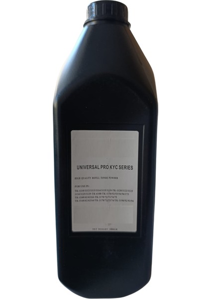Siyah Universal Muadil Toner Tozu 1 kg (Tüm Siyah Beyaz Yazıcı Modelleri ile Uyumlu)