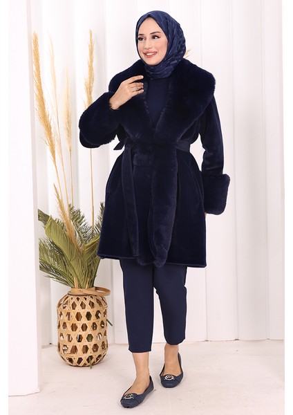 Kürklü Kaban 70062 Lacivert