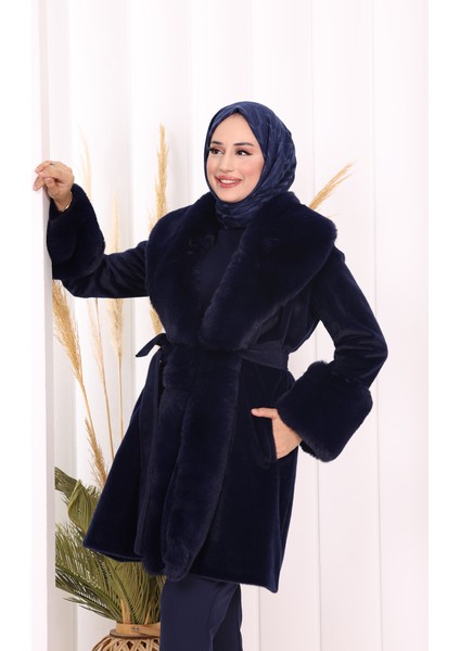 Kürklü Kaban 70062 Lacivert indirimleri