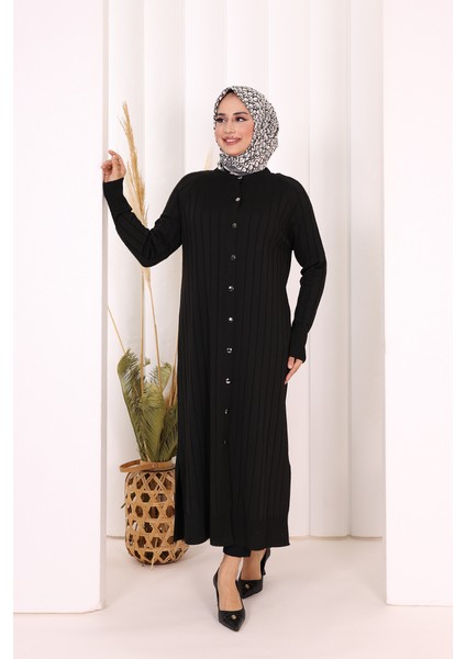 Merserize Hırka 18198 Siyah