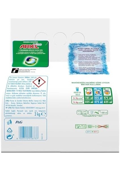 Ariel Dağ Esintisi Renklilere Özel 3 kg Hızlı Çözünme Toz Çamaşır Deterjanı fiyatları