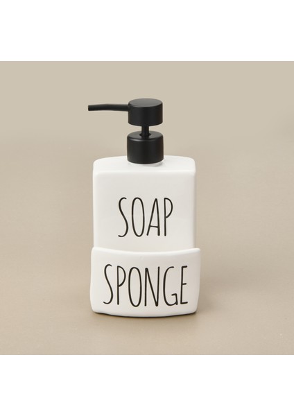 Soap Sıvı Sabunluk - Beyaz / Siyah