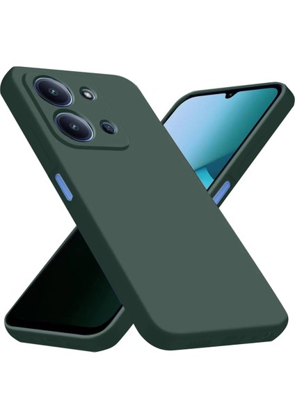 Xiaomi Redmi 15C 4g Nano Içi Kadife Silikon - Koyu YEŞIL-(5796) - CHT6572-9926