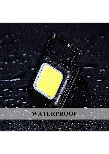 LED Taşınabilir Çok Fonksiyonlu, Yüksek Lümen, Cob Anahtarlık, Dış Mekan Için Şarj Edilebilir Acil Işığı, Mini Kamp modelleri