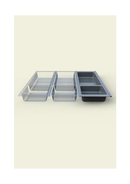 Mutfak Çekmece Içi Modüler Iki Bölmeli Kaşıklık 16CMX48CM(BOYDAN 4cm Kesilebilir) fiyatları