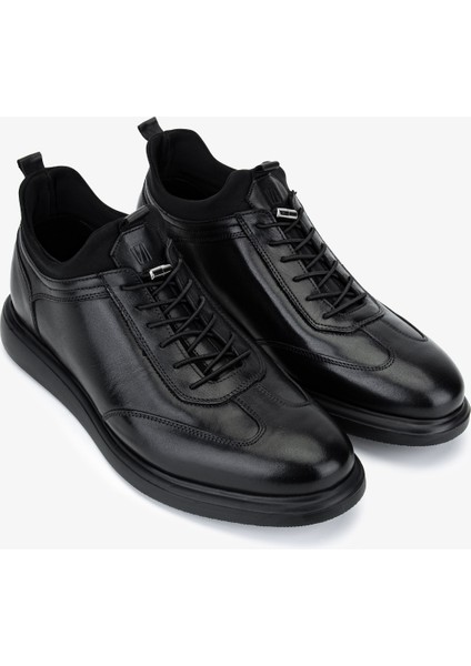 Erkek Hakiki Deri Siyah Casual Ayakkabı 1157 253-10 Erk Ayk SK25-26 Sıyah fiyatları