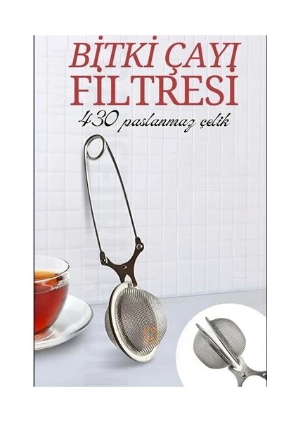 Kıskaçlı Bitki Çayı Filtresi Top Çay Demliği Çay Filtresi Maşası