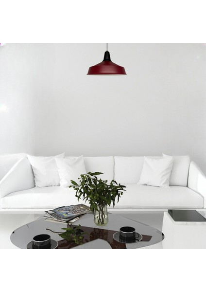 Vişne Çürüğü Asaletli Siyah Metal Başlık Tekli Avize Retro Sarkıt Showroom Salon Mutfak Avizeleri fiyatları