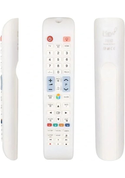 70140 Küçük Kalıp Rm D1078W Samsung Beyaz Uyumlu LCD LED Tv Kumanda