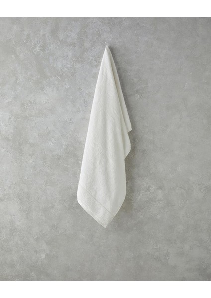 Leafy Bambu Havlusu 70X140 cm Ekru