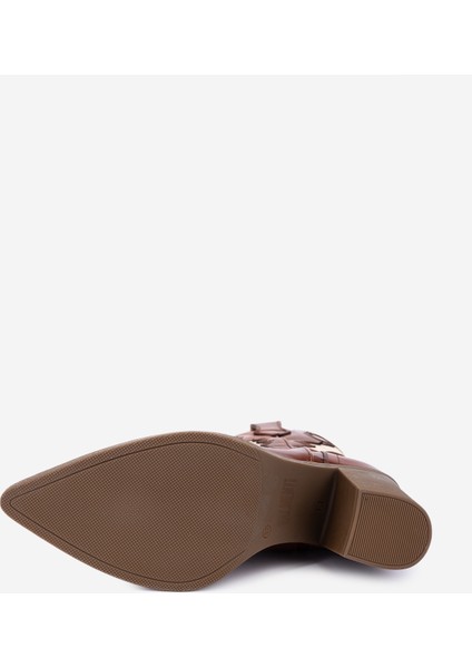 Kadın Hakiki Deri Taba Western Bot 1072 7193 Bn Bot SK25-26 Taba fırsatları